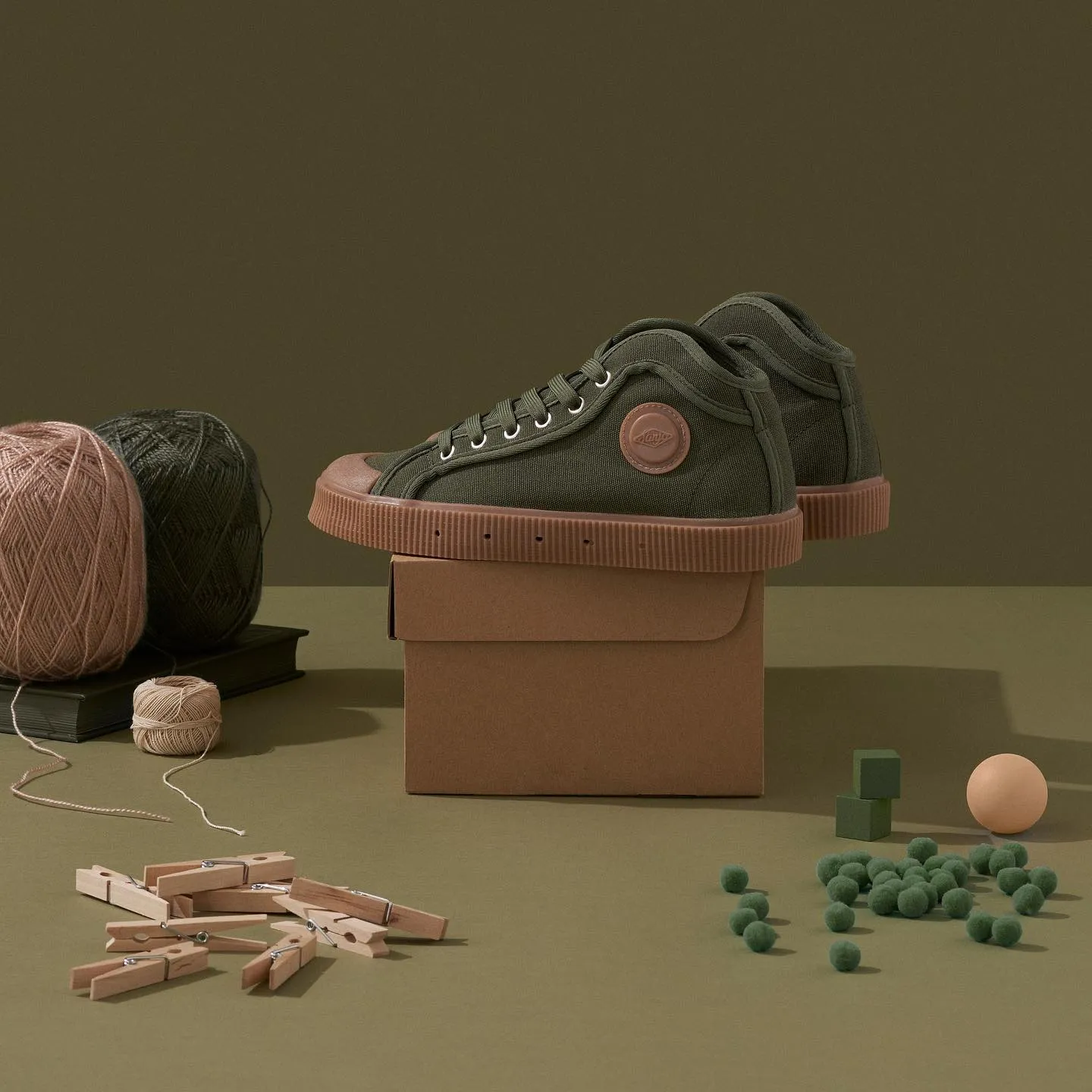 Sanjo<br>Sneakers as a Cultural Symbol 1 Sanjo K100 All Green